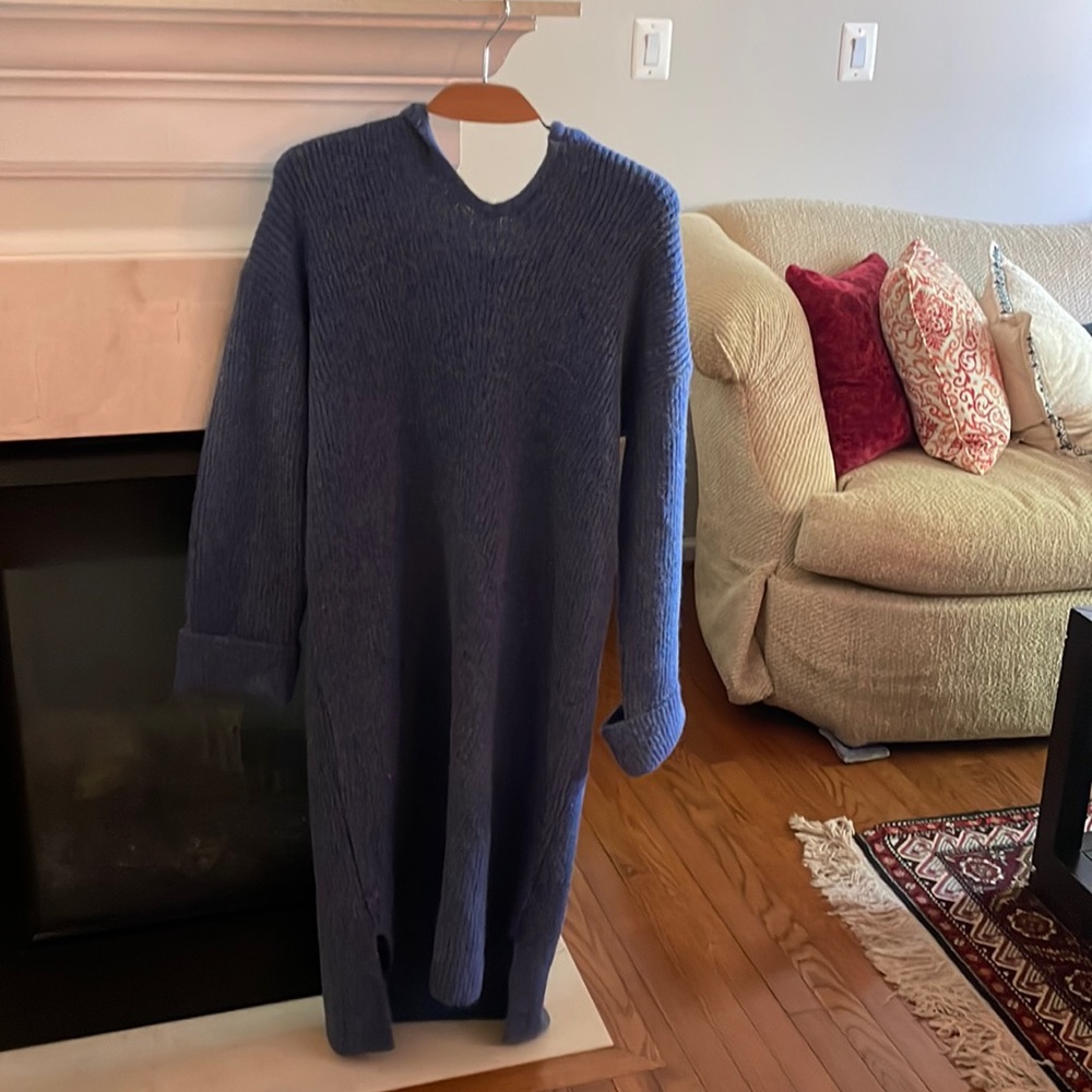 Women’s Blue Sweater Dress